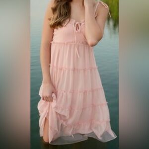 Pink Julie Brown Dress